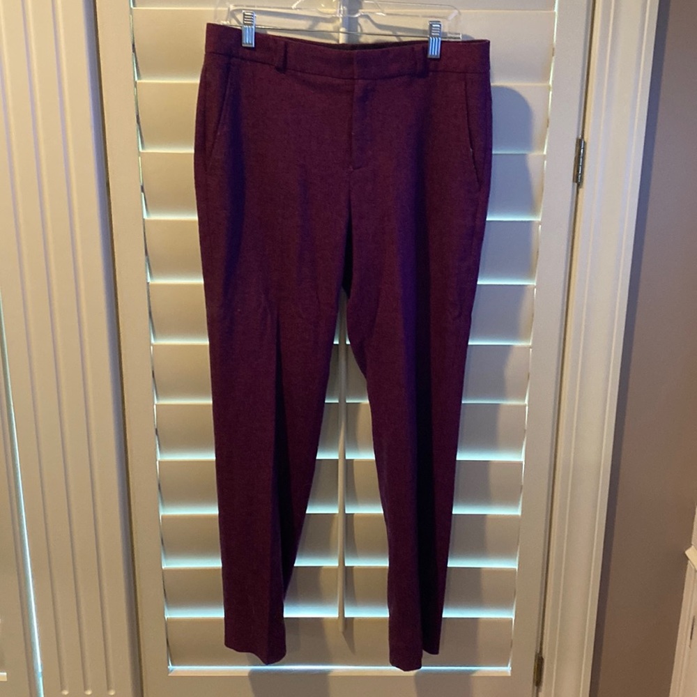 Banana Republic Ryan curvy fit Cabernet color ankle pant
